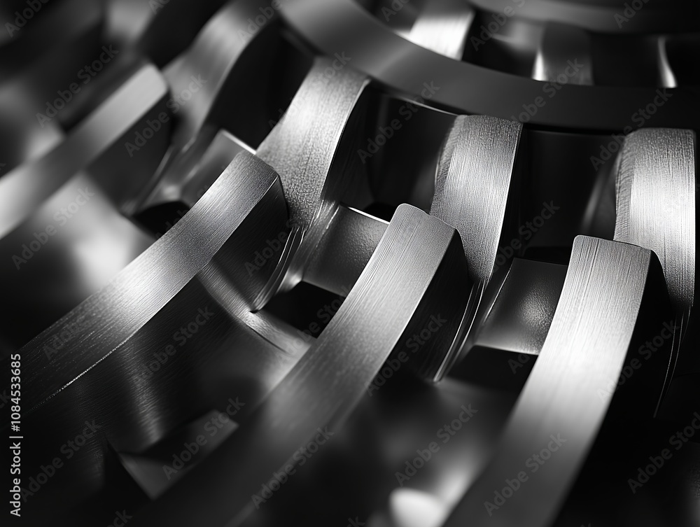 Poster interlocking metal gears rotating smoothly in perfect harmony