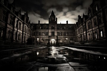 Fototapeta premium Eerie Ambiance of Government Shadows