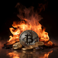 Bitcoin at fire