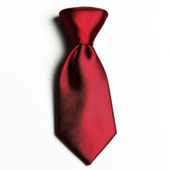 red tie isolated on white