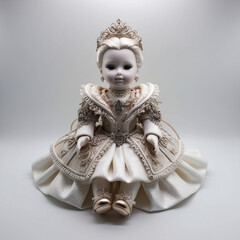 doll on a white background