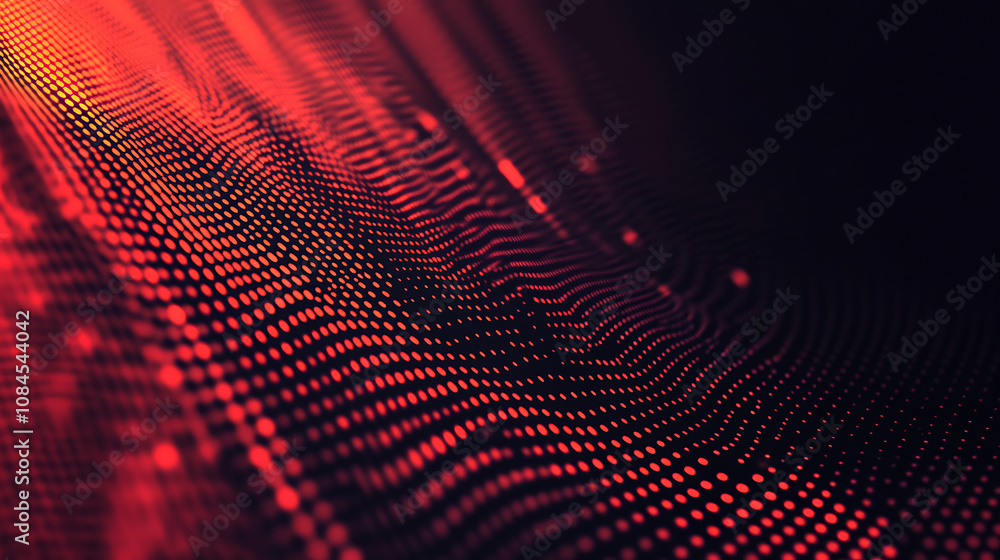 Poster An abstract halftone background, showcasing a classic dot pattern that creates a sense of depth and texture
