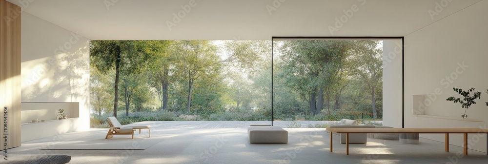 Poster this bright living room features spacious design and large windows that provide a beautiful view of 