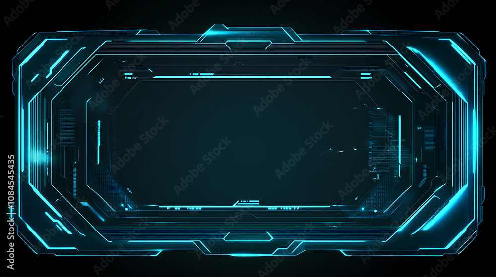Poster A digital padlock symbolizing security, surrounded by glowing blue binary code on an abstract dark background