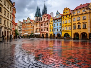 Obraz premium Prague's Old Town Square Charm