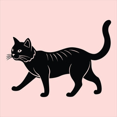 illustration of a cat silhouette