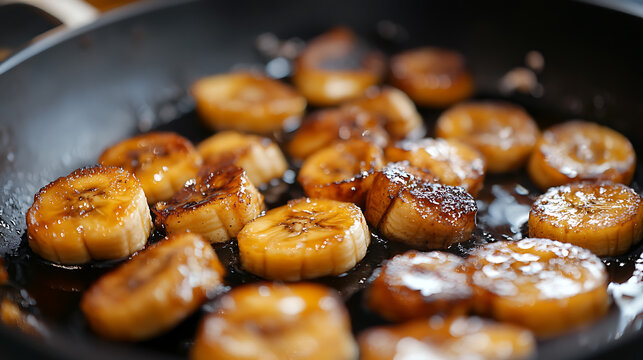 Bananas foster classic american dessert