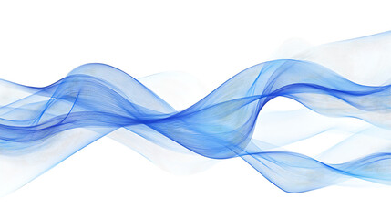 Obraz premium Blue glowing lines on black background, diagonal, gradient, abstract