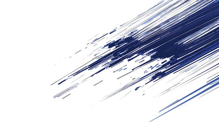 Abstract blue lines speed pattern on a white background, technology lines for a web banner design template and business presentation illustration concept