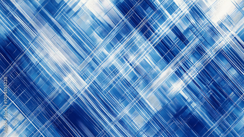 Poster abstract lines pattern, blue and white color scheme technology style for modern digital banner or po