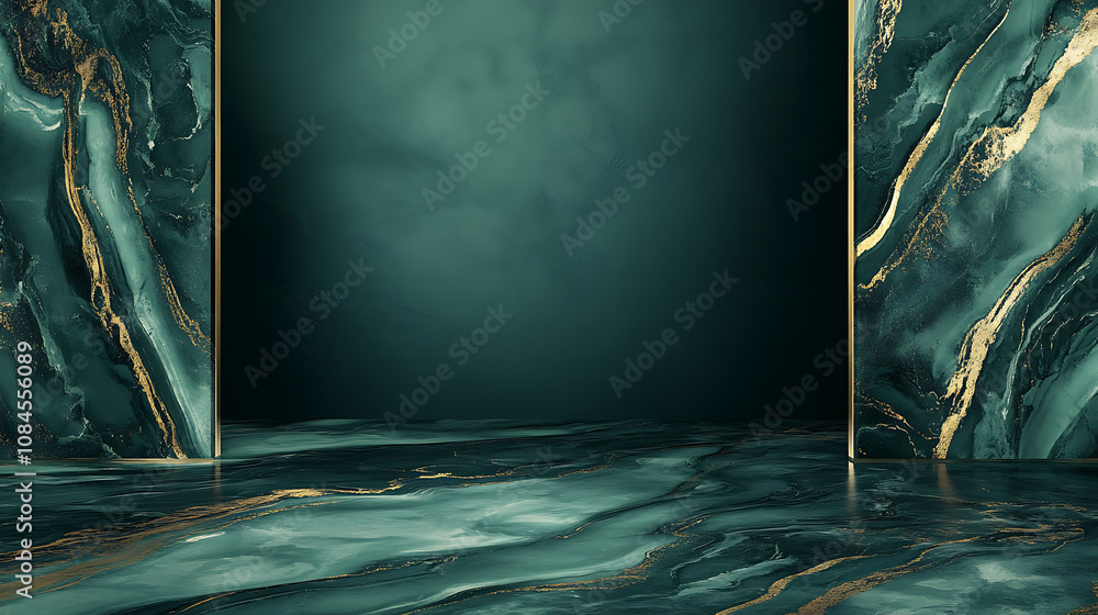 Aufkleber a green paper texture background offers an abstract dark green surface suitable for various design p