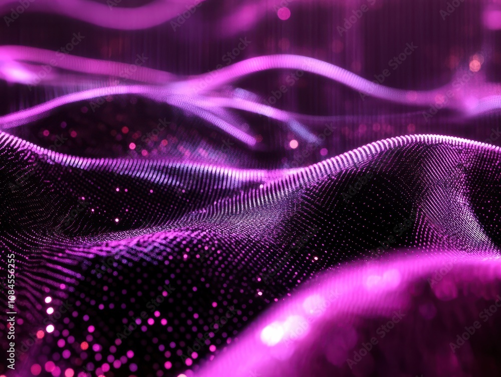 Poster high tech futuristic technology abstract technology particle mesh style background