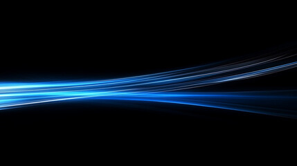 Blue glowing lines on black background, diagonal, gradient, abstract