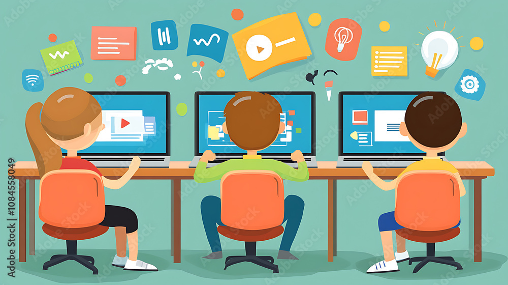 Poster The integration of IT communication with e-learning creates a foundational knowledge base accessible through the internet