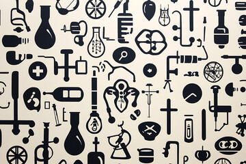 medical themed backgrounds like medical symbols equipment 