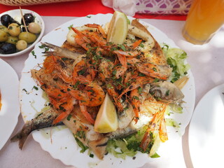 Seafood plate