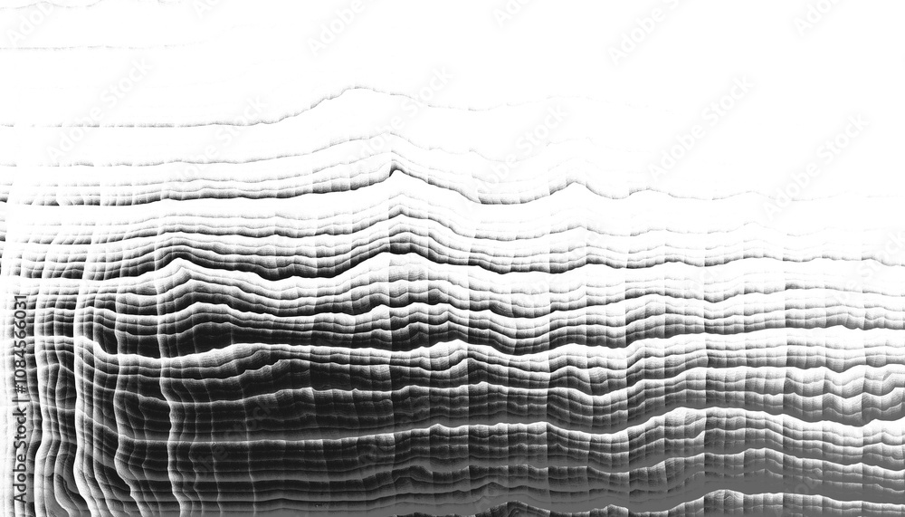Aufkleber Modern abstract overlay transparent background texture with layers of black and gray transparent material in grunge lines in random geometric