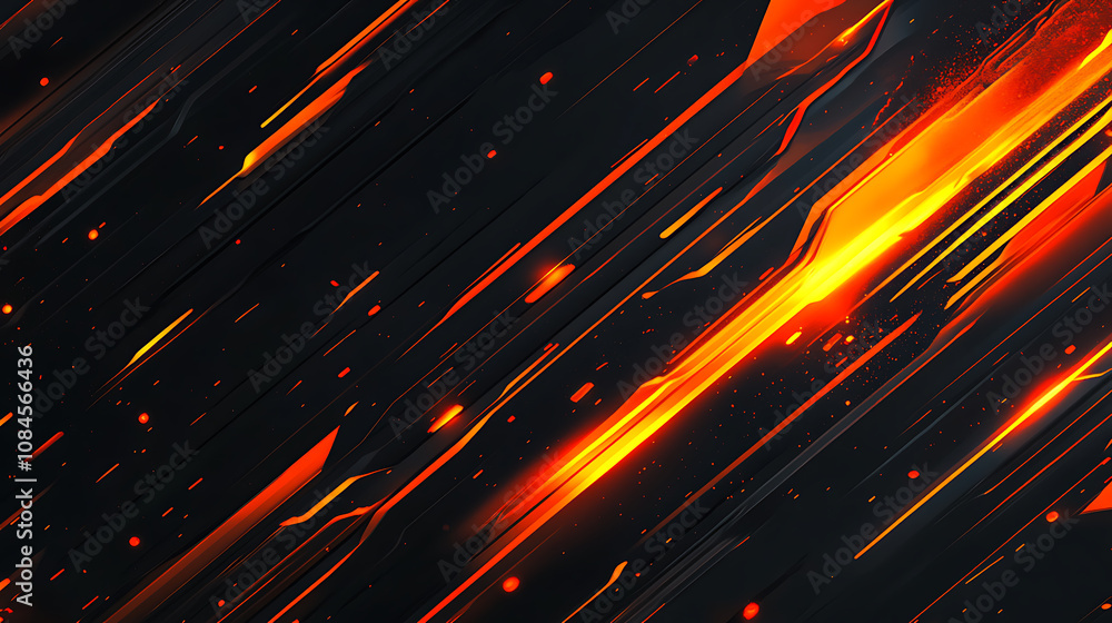 Poster an abstract gaming background designed with a modern luxury ray style, suitable for dynamic and ener