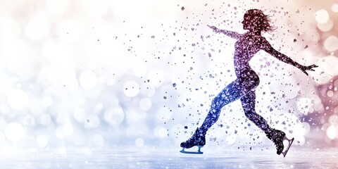 woman ice skating