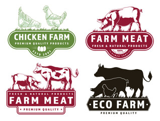 Quality farm labels for animal products