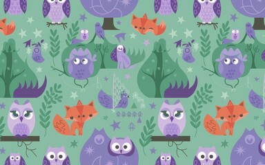 Fototapeta premium seamless pattern with icons cartoon