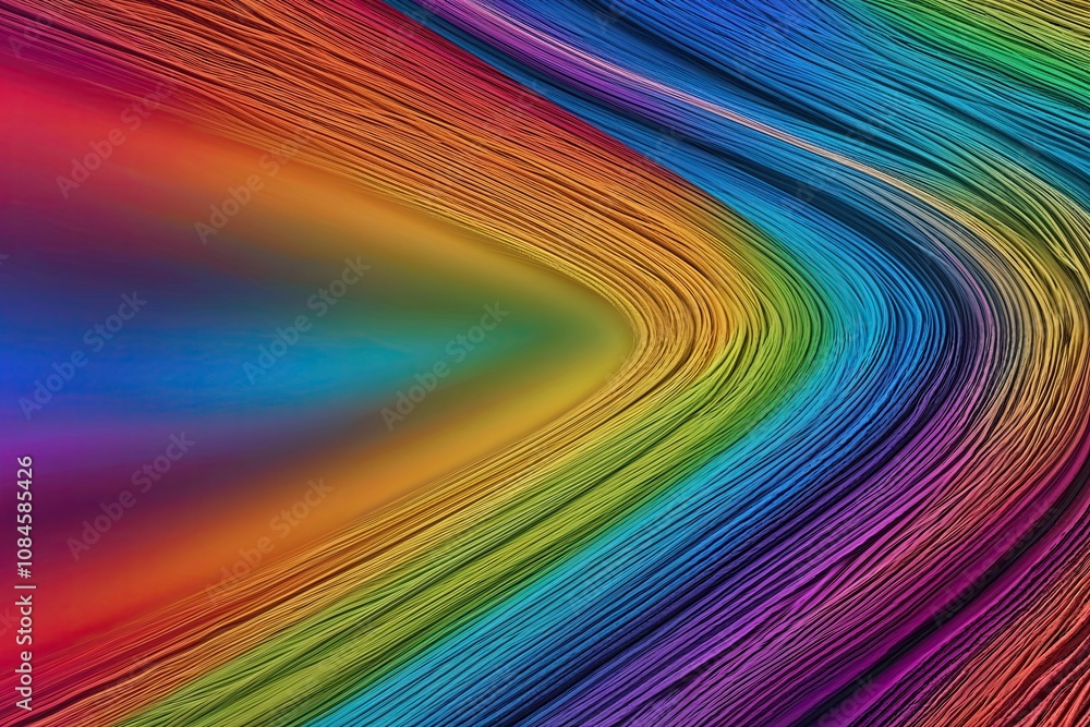 Poster dynamic textured wave gradient design with vivid colorful hues