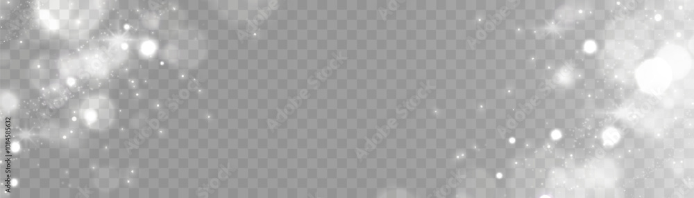 Aufkleber winter cold blizzard effect with snow. vector texture cold winter wind with snowflakes on transparen