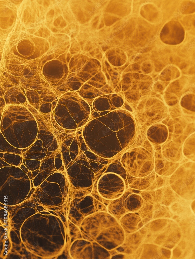 Leinwandbilder a detailed examination of cells shows complex structures and life forms with captivating shapes and 