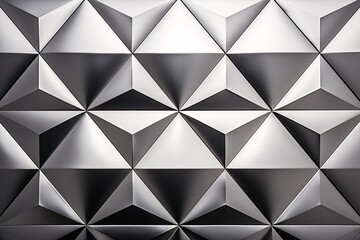 Obraz premium Polished Semigloss background, 3D Geometric Background, Metallic 3D Pattern, 3D Tile Wallpaper, Relief pattern, Abstract CG background, AI Generative
