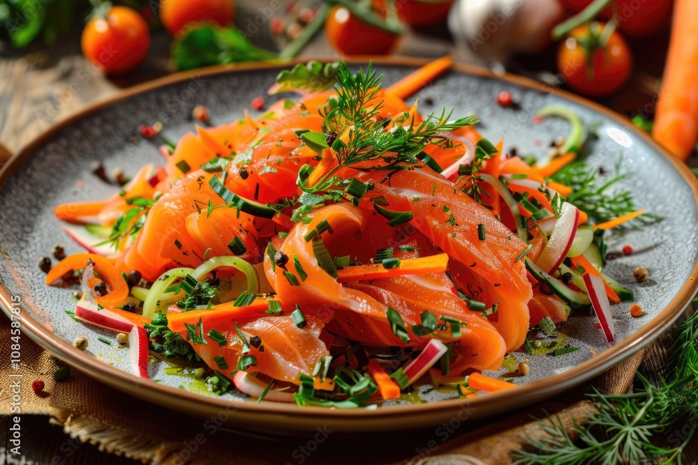 Poster fresh vegetables arranged on a table, great for snacking or as a healthy addition to meals