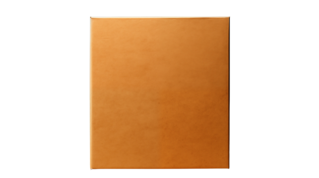 Upright tall cardboard box, ideal for packaging, moving, or storing large household or office items, isolated on transparent background.