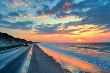 Coastal Sunrise Road Trip: A Stunning Scenic Drive