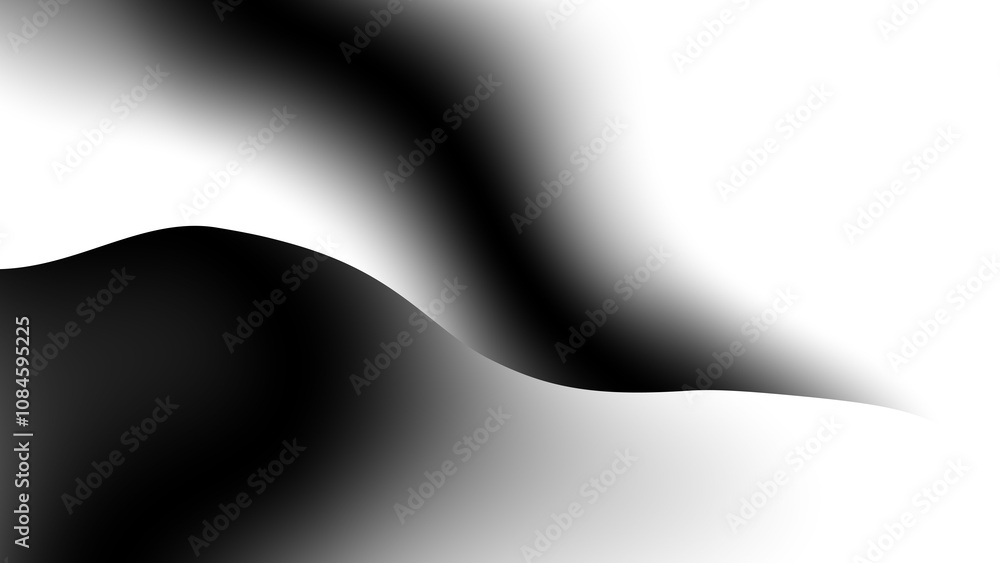 Aufkleber Modern abstract overlay transparent background texture with layers of black and gray transparent material in grunge lines in random geometric