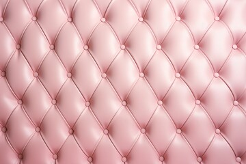 Pink Sofa Leather Pattern Background, luxurious upholstery buttoned Leather Background, Luxury Leather Background, Pink leather background with crystal button, AI Generative