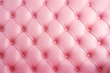 Obraz premium Pink Sofa Leather Pattern Background, luxurious upholstery buttoned Leather Background, Luxury Leather Background, Pink leather background with crystal button, AI Generative
