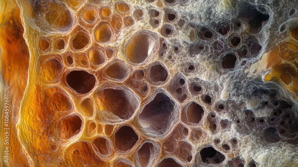 Leinwandbilder exploring the fascinating details of cells with unique patterns showcasing natural organic structure