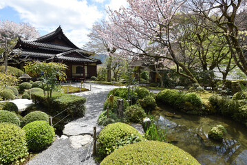 寂光院　庭園と書院　京都市左京区大原