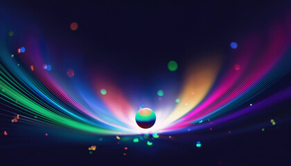 Obraz premium 惑星の軌道イメージ