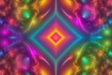 Vibrant Warm Gradient Pattern with Colorful Effects and Artistic Style