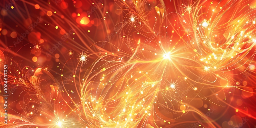 Aufkleber abstract background with fireworks displaying vibrant colors and dynamic motion. concept of celebrat