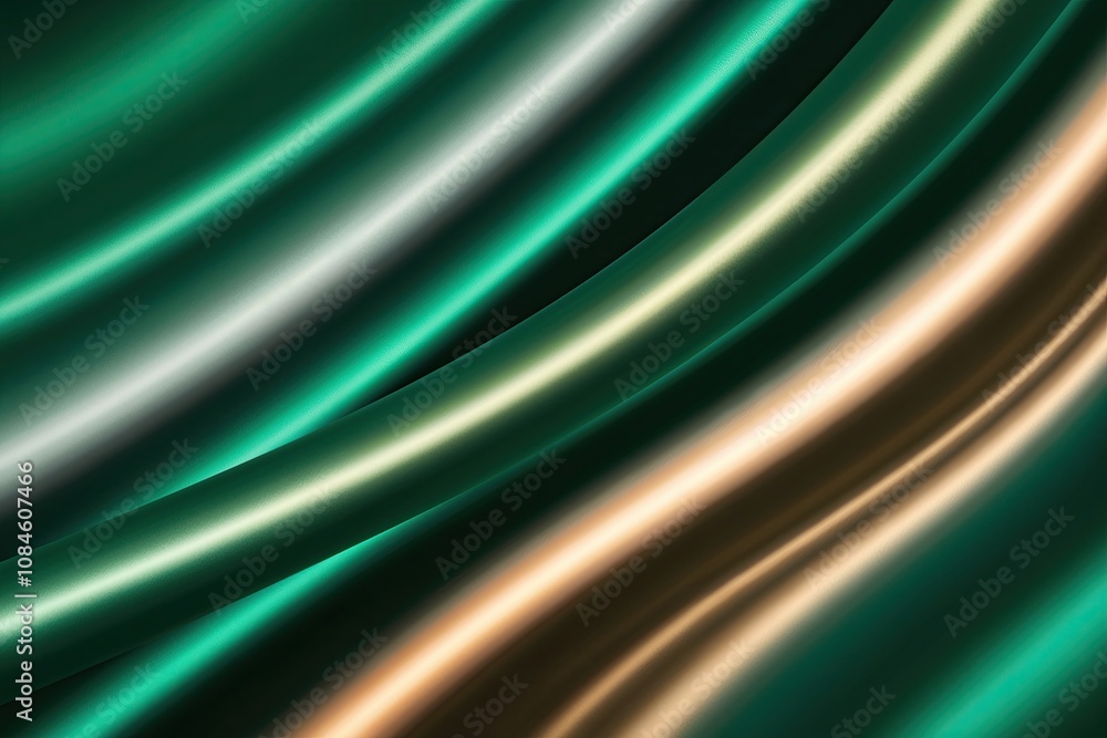 Poster Elegant Emerald Gradient Background with Rich Color Transitions and Soft Aesthetic