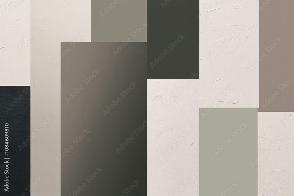 Aufkleber elegant monochromatic gradient collage with color dynamics and minimalist texture
