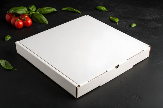 Blank pizza box mockup perfect for branding, logo placement, or packaging design presentations.