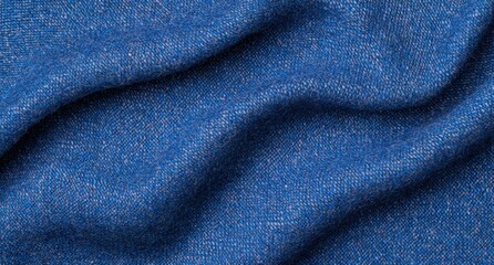 Textured blue fabric background