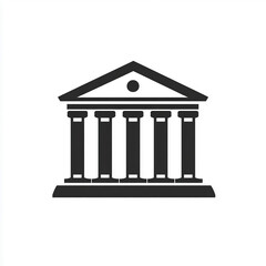 Classical architectural structure with columns set against a simple background, illustrating historical design elements and cultural significance