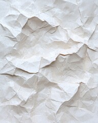 Fototapeta premium crumpled white paper texture background
