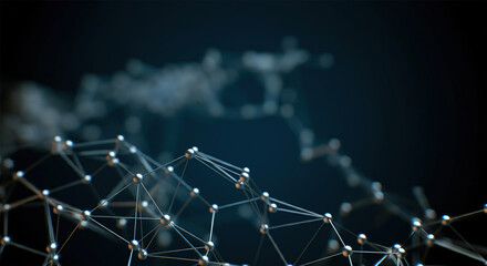 Digital background perfect for tech processes, neural networks, artificial intelligence, data transfer and encryption, digital archives, sound and graphic presentations, science, education, etc.