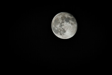 full moon in the night sky