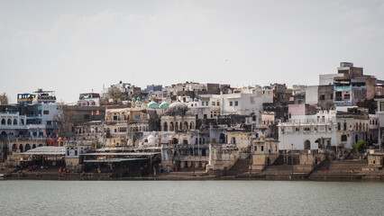 The architecture of Pushkar in India