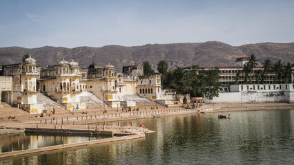 The architecture of Pushkar in India